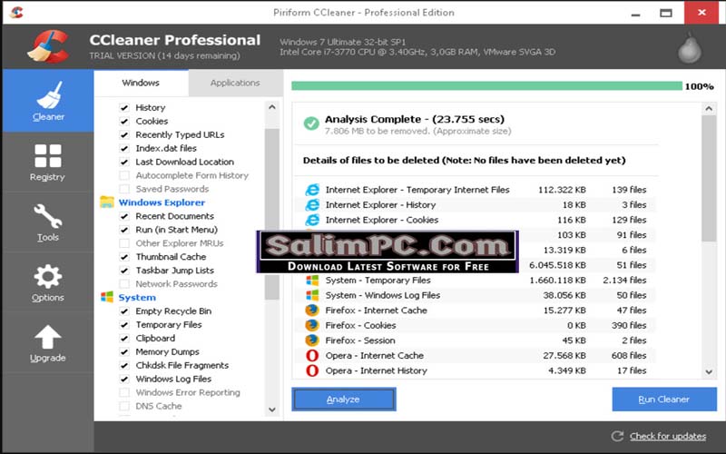 CCleaner Professional Edition Free